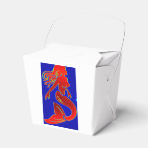 rote Button-oben Meerjungfrau Geschenkschachtel