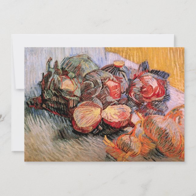 Rote Cabbages und Onions von Vincent van Gogh (Vorderseite)