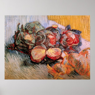 Rote Cabbages und Onions von Vincent van Gogh Poster