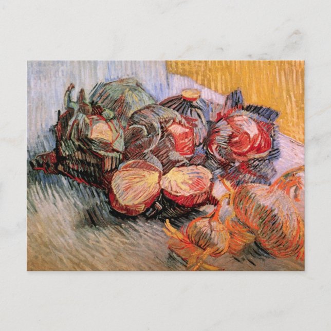 Rote Cabbages und Onions von Vincent van Gogh Postkarte (Vorderseite)