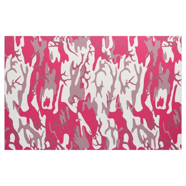 Rote Camouflage Stoff (Fat Quarter (45,7 x 55,9 cm))
