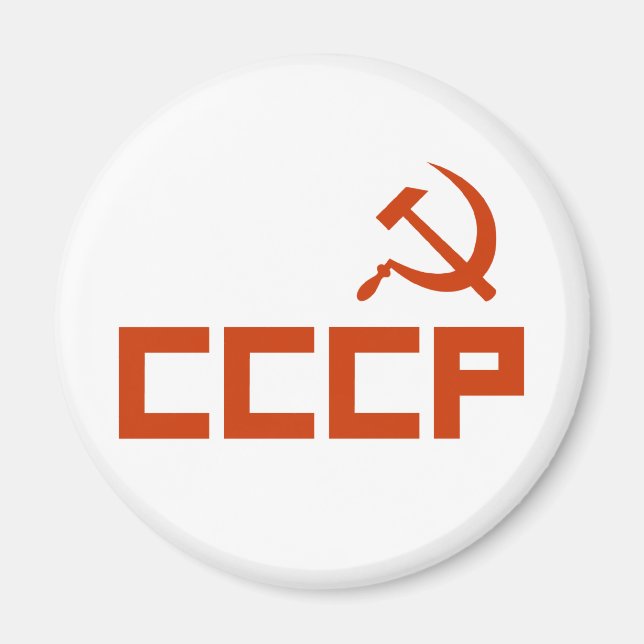 Rote CCCP Hammer und Sichel Magnet (Vorne)