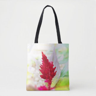 Rote Celosia-Taschen-Tasche
