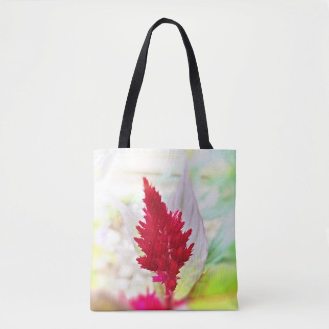 Rote Celosia-Taschen-Tasche (Vorderseite)