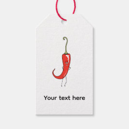 Rote Chili-Hitze lustig Geschenkanhänger