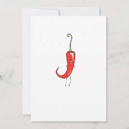 Rote Chili lustig Einladung