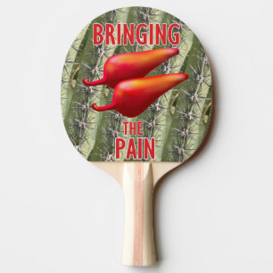 Rote Chili Paprika Bringen den Schmerz Ping-Pong-S Tischtennis Schläger