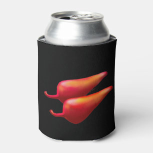 Rote Chili Paprika schwarze Dosenkühler