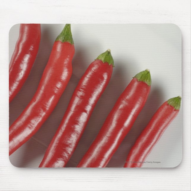 Rote Chili-Paprikaschoten Mousepad (Vorne)