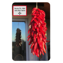 Rote Chili Ristra Santa Fe Stil Kühlschrank
