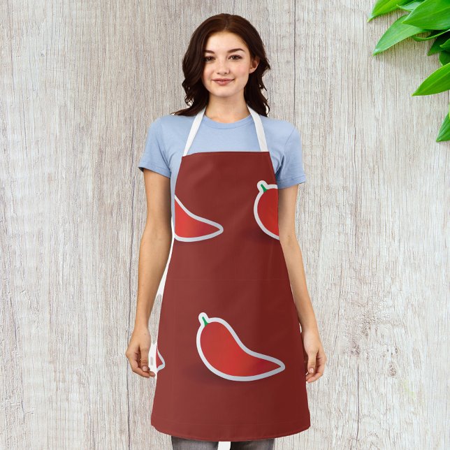 Rote Chili-Schote Schürze (Von Creator hochgeladen)