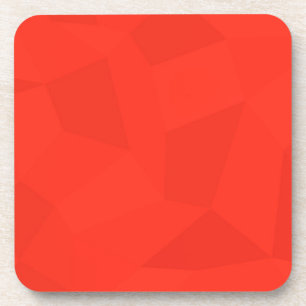 Rote, coole, trendige, moderne, einfache geometris getränkeuntersetzer