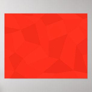Rote, coole, trendige, moderne, einfache geometris poster