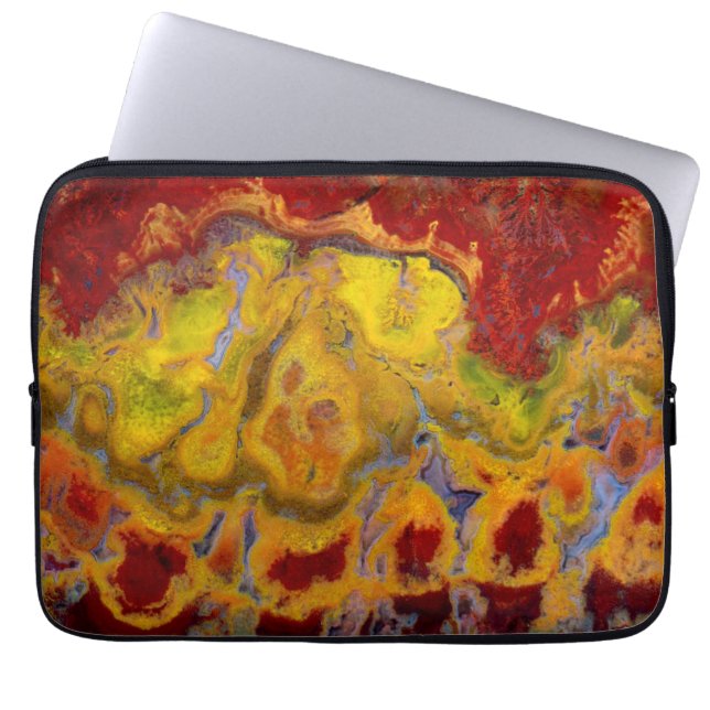 Rote Crayola Jasper Laptopschutzhülle (Vorderseite)