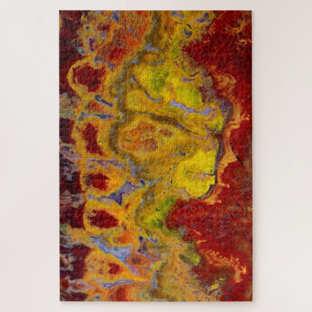 Rote Crayola Jasper Puzzle (Vertikal)