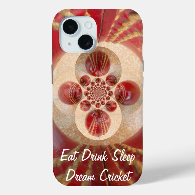 Rote Cricket Bälle Abstrakte Art Print Design Case-Mate iPhone Hülle (Rückseite)