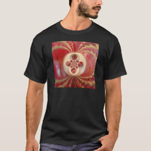 Rote Cricket Bälle Abstrakte Art Print Design T-Shirt