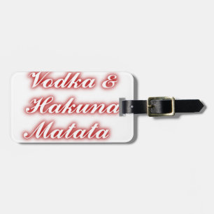 Rote Cupcakes Vodka Hakuna Matata FUNNY. Gepäckanhänger