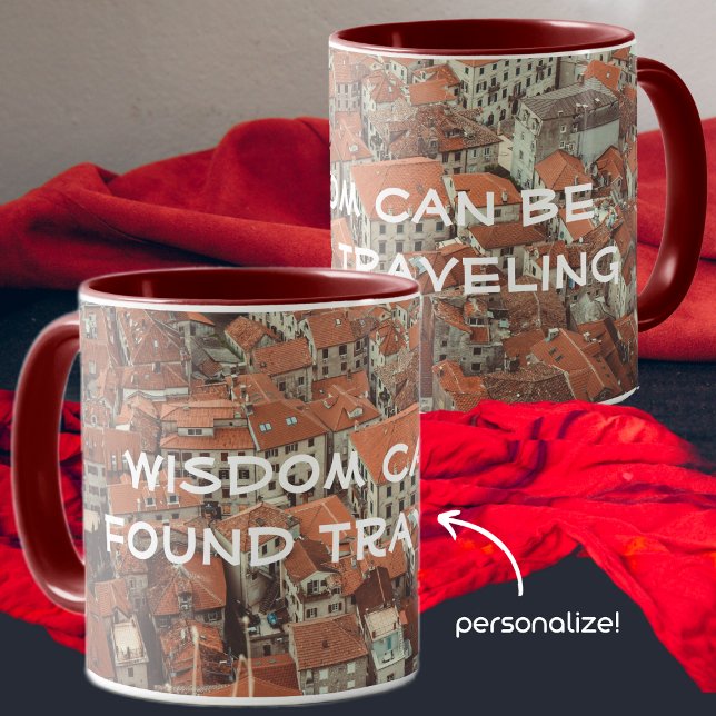 Rote Dächer von Kotor (Montenegro) Tasse (Von Creator hochgeladen)