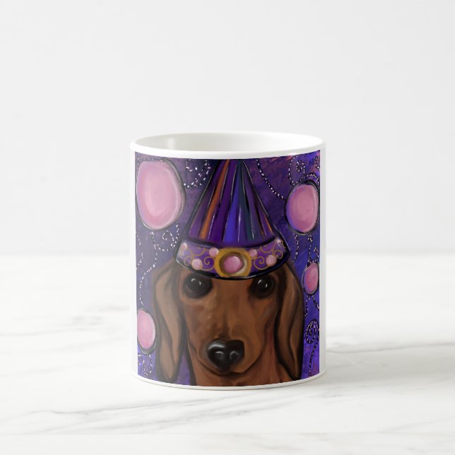 Rote Dackel Kaffeetasse (Mittel)
