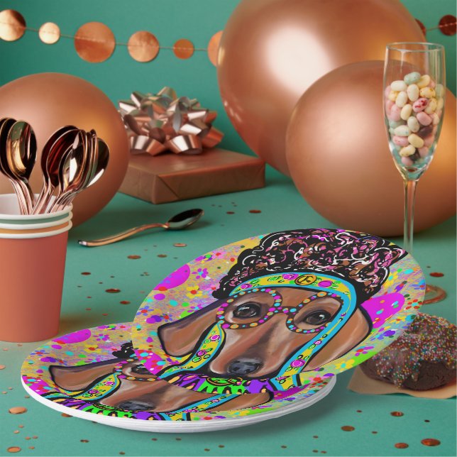 ROTE DACKEL PAPPTELLER (Multi)