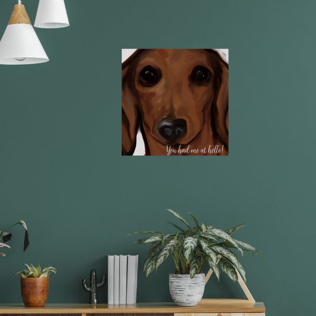 ROTE DACKEL POSTER (Wohnzimmer 1)