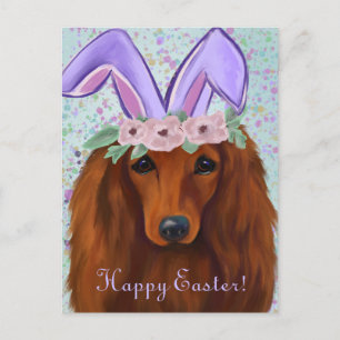 ROTE DACKEL POSTKARTE