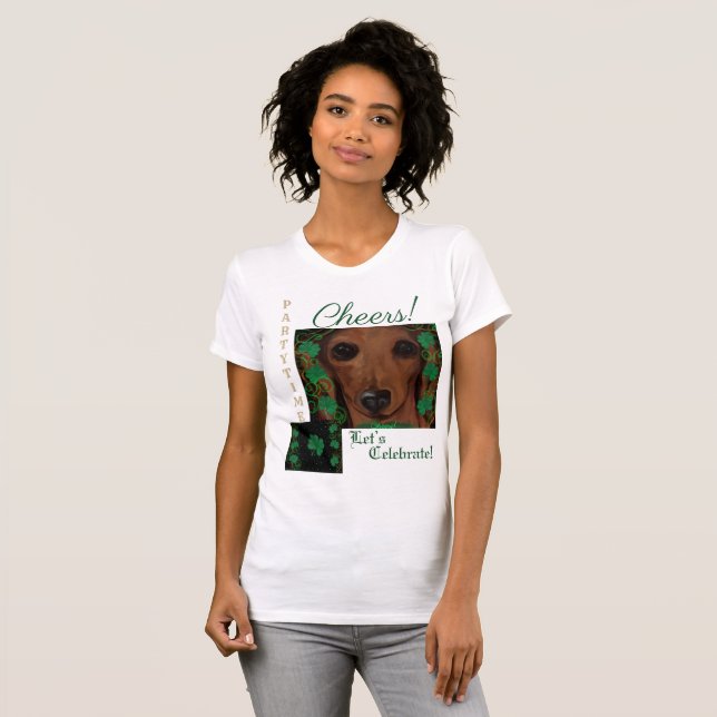 Rote Dackel T-Shirt (Vorne ganz)