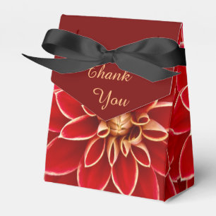 Rote Dahlie Danke Geschenkschachtel