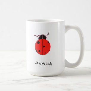 Rote Dame Bug Statement Mug Tasse