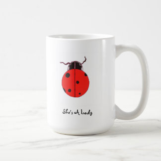 Rote Dame Bug Statement Mug Tasse