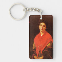 Rote Dame (Vintage italienische Kunst)