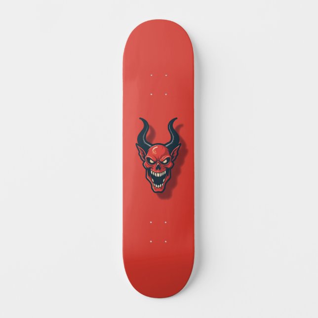 Rote Dämonin Skateboard (Vorderseite)