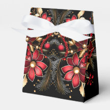 Rote dekorative Blume Geschenkboxen