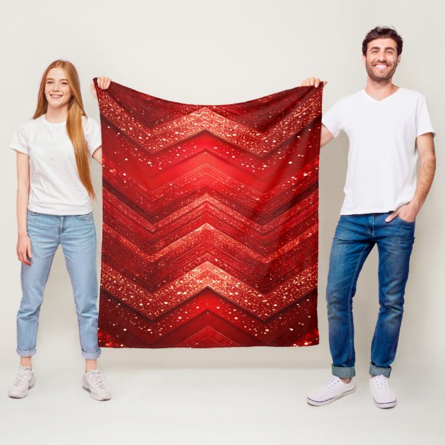 Rote Dekorative Fleece-Decke Fleecedecke (Beispiel)