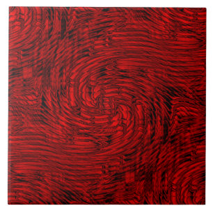 Rote dekorative Keramik Tile Fliese