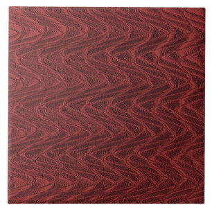 Rote dekorative Wavy Keramik Tile Fliese