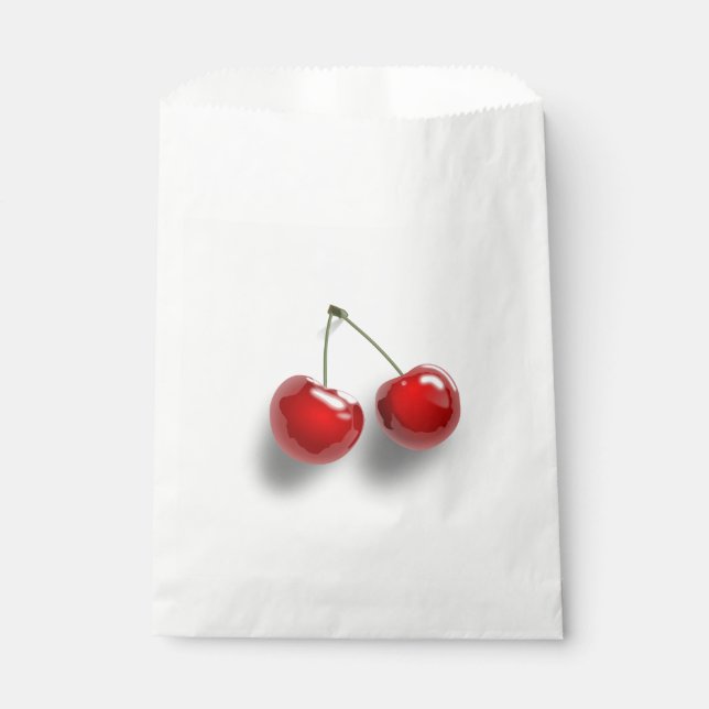 Rote Dessertglasierte Kirschen Geschenktütchen (Vorderseite)