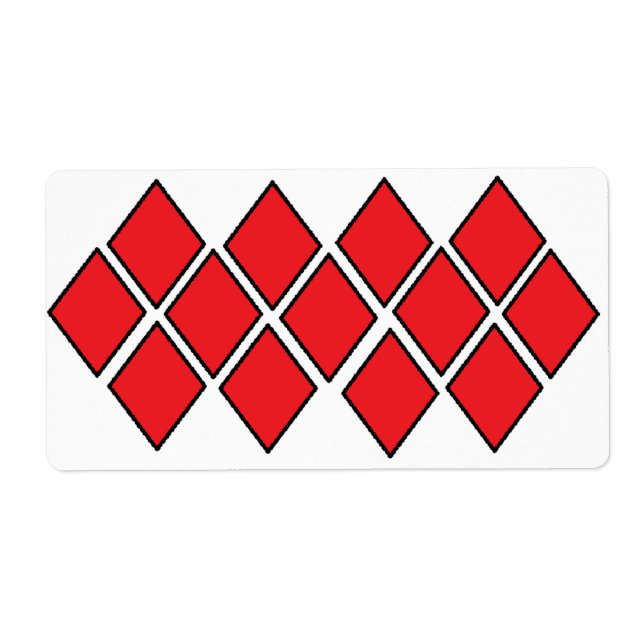Rote Diamantformen (Vorne)
