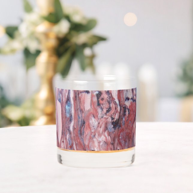 Rote Dolomiten Steinmuster Whiskyglas (Insitu (Hochzeit))