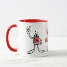 Rote Dosenkreatur-Kaffeetasse