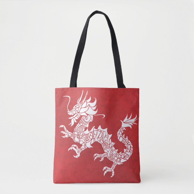 rote Drache-Tasche (Vorderseite)