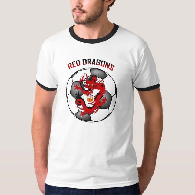 rote Drachen T-Shirt (Vorderseite)