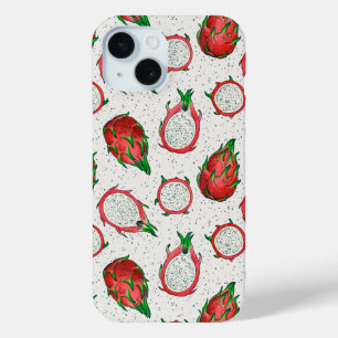 Rote Drachenfrucht auf Weiß Case-Mate iPhone Hülle
