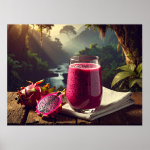 ROTE DRACHENFRUCHT (Venus Pitahaya) - EXOTISCHE FR Poster