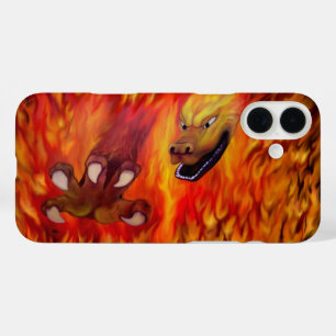 Rote Drachenklaue iPhone 16 Plus Hülle