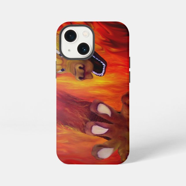 Rote Drachenklaue iPhone Hülle (Rückseite)