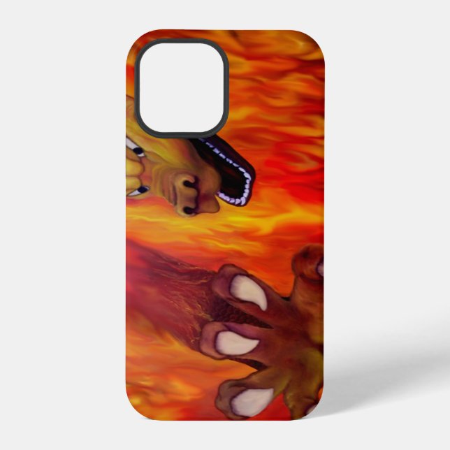 Rote Drachenklaue iPhone Hülle (Rückseite)