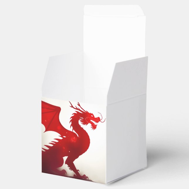 Rote Drachenwut Geschenkschachtel (Geöffnet)