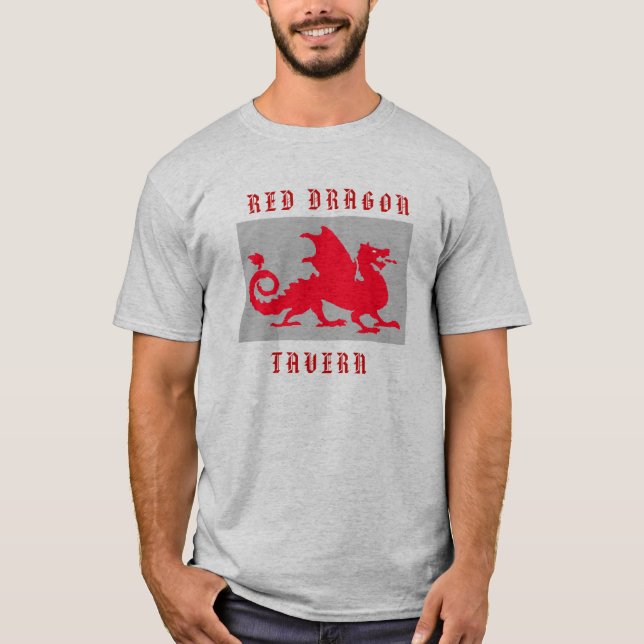 rote Drachetaverne T-Shirt (Vorderseite)